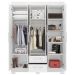 Guarda-Roupa NT 6015 Branco Com Rosa - Notavel