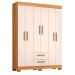 Guarda-Roupa NT 6015 Freijo Com Off White - Notavel