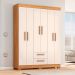 Guarda-Roupa NT 6015 Freijo Com Off White - Notavel