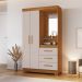 Guarda-Roupa NT 6020 Freijo Com Off White - Notavel
