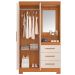 Guarda-Roupa NT 6020 Freijo Com Off White - Notavel
