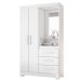 Guarda-Roupa NT6020 Branco Com Rosa - Notavel