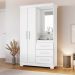 Guarda-Roupa NT6020 Branco Com Rosa - Notavel