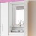 Guarda-Roupa NT6020 Branco Com Rosa - Notavel