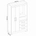 Guarda-Roupa NT6020 Branco Com Rosa - Notavel