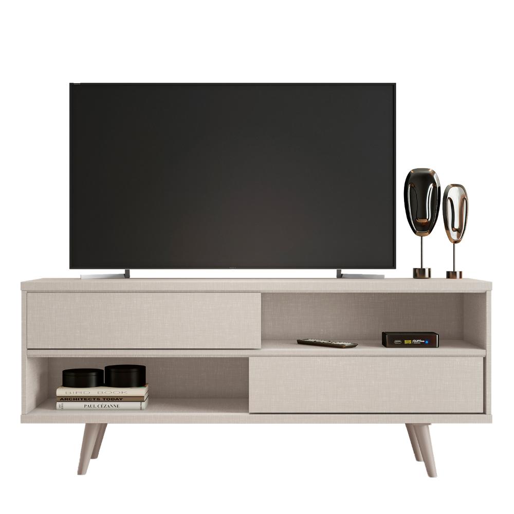Rack para Sala TV até 50" NT1180 Off White Tx Notável Móveis