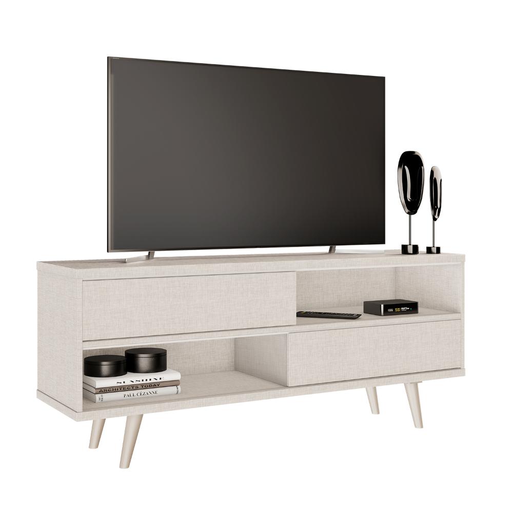 Rack para Sala TV até 50" NT1180 Off White Tx Notável Móveis