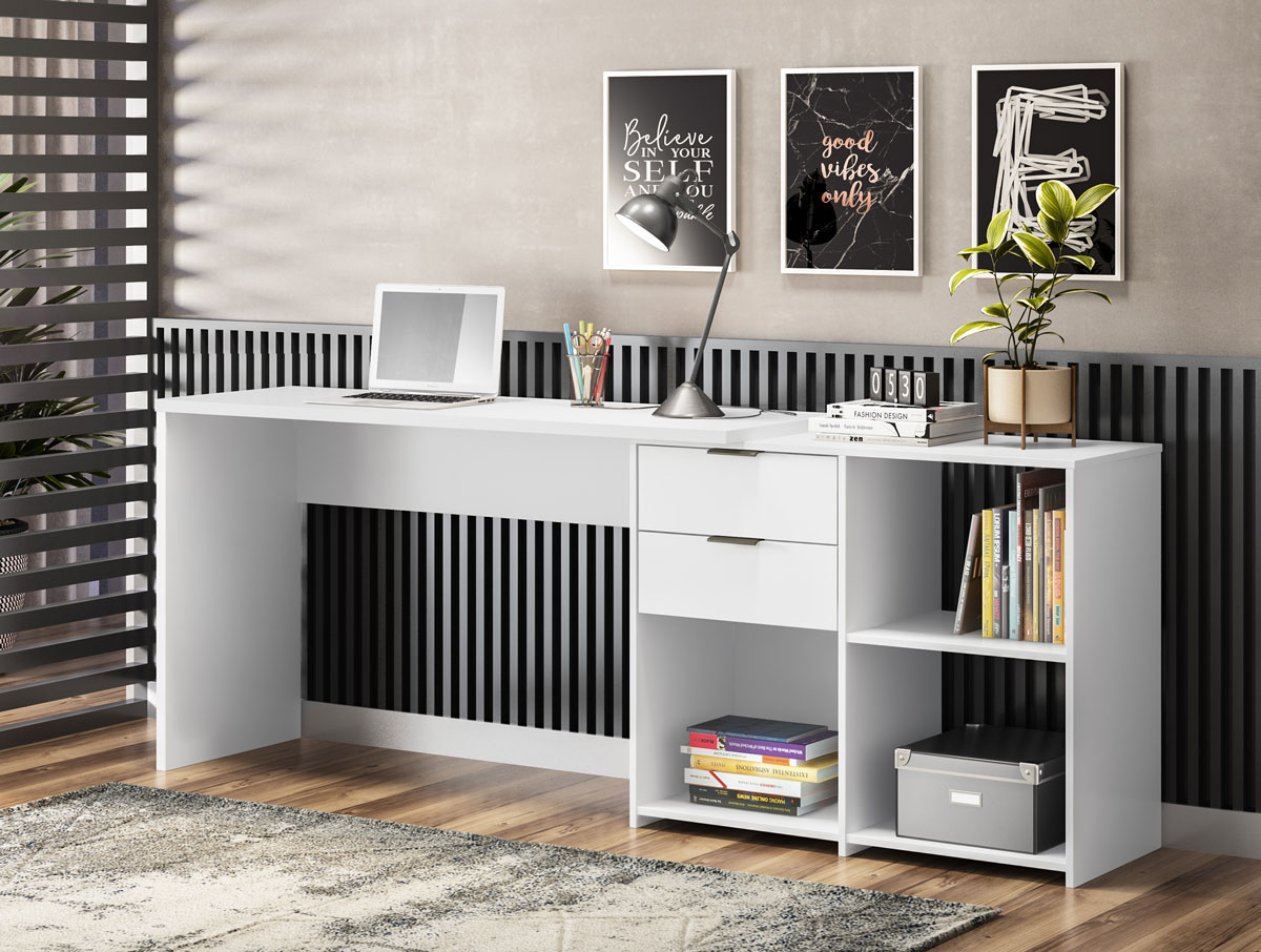 Mesa para Computador Office NT 2060 Branco - Notável