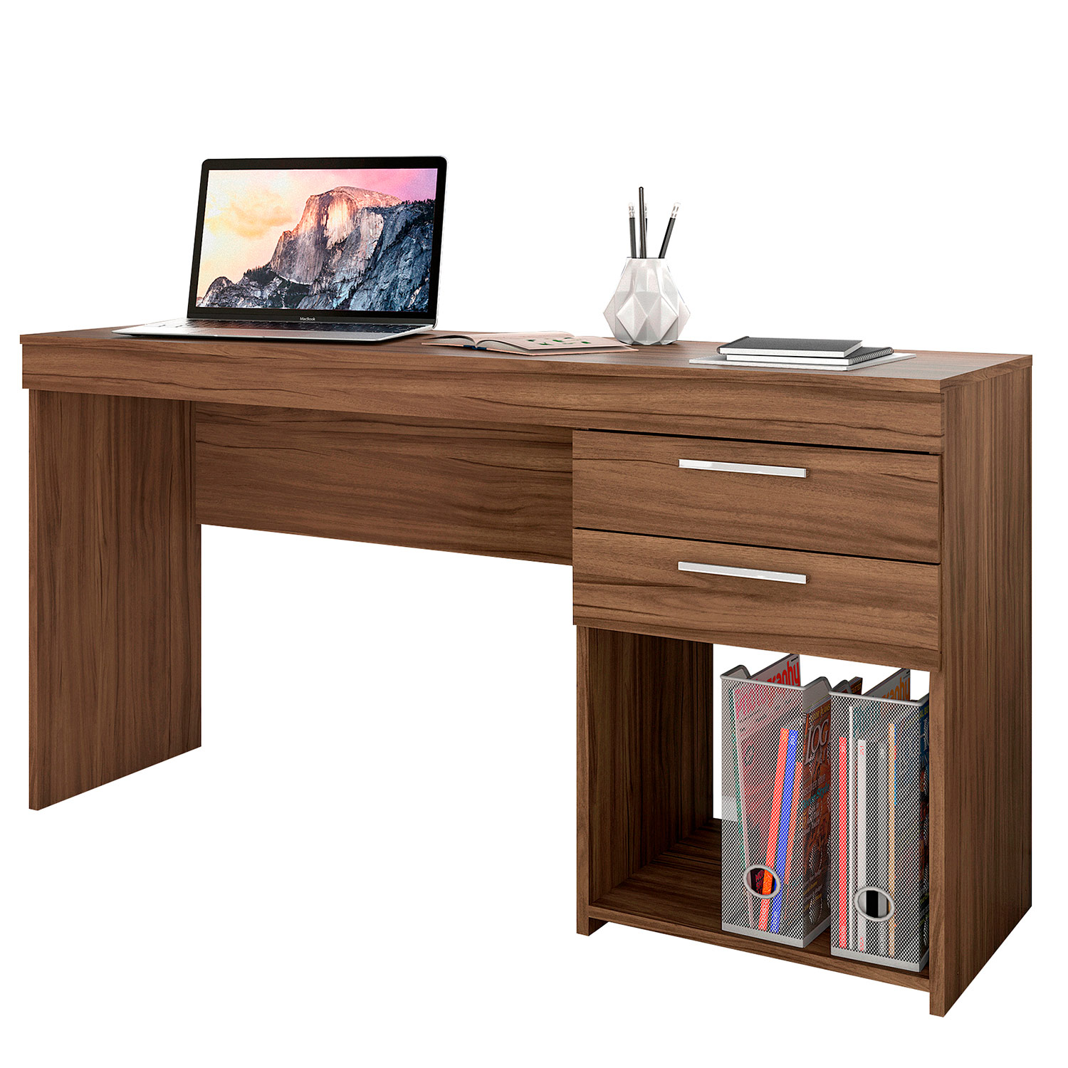Mesa para Computador Office Nogal - Notavel