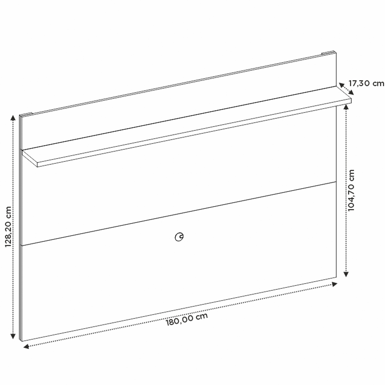 Painel NT 1305 Off  White Com Freijo - Notavel