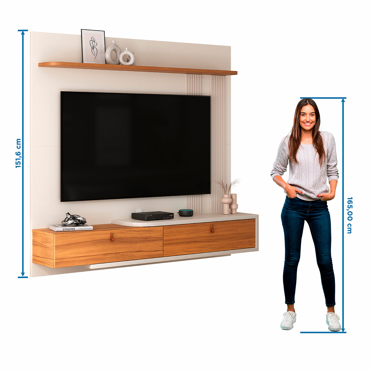 Painel NT 1390 Freijo Com Off White- Notavel