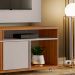 Rack NT 1290 com Painel NT 1305 Off White com Freijó - Notavel
