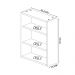 Armário Para Banheiro 1 Porta Com Espelho B85 Branco Montana NOVAM