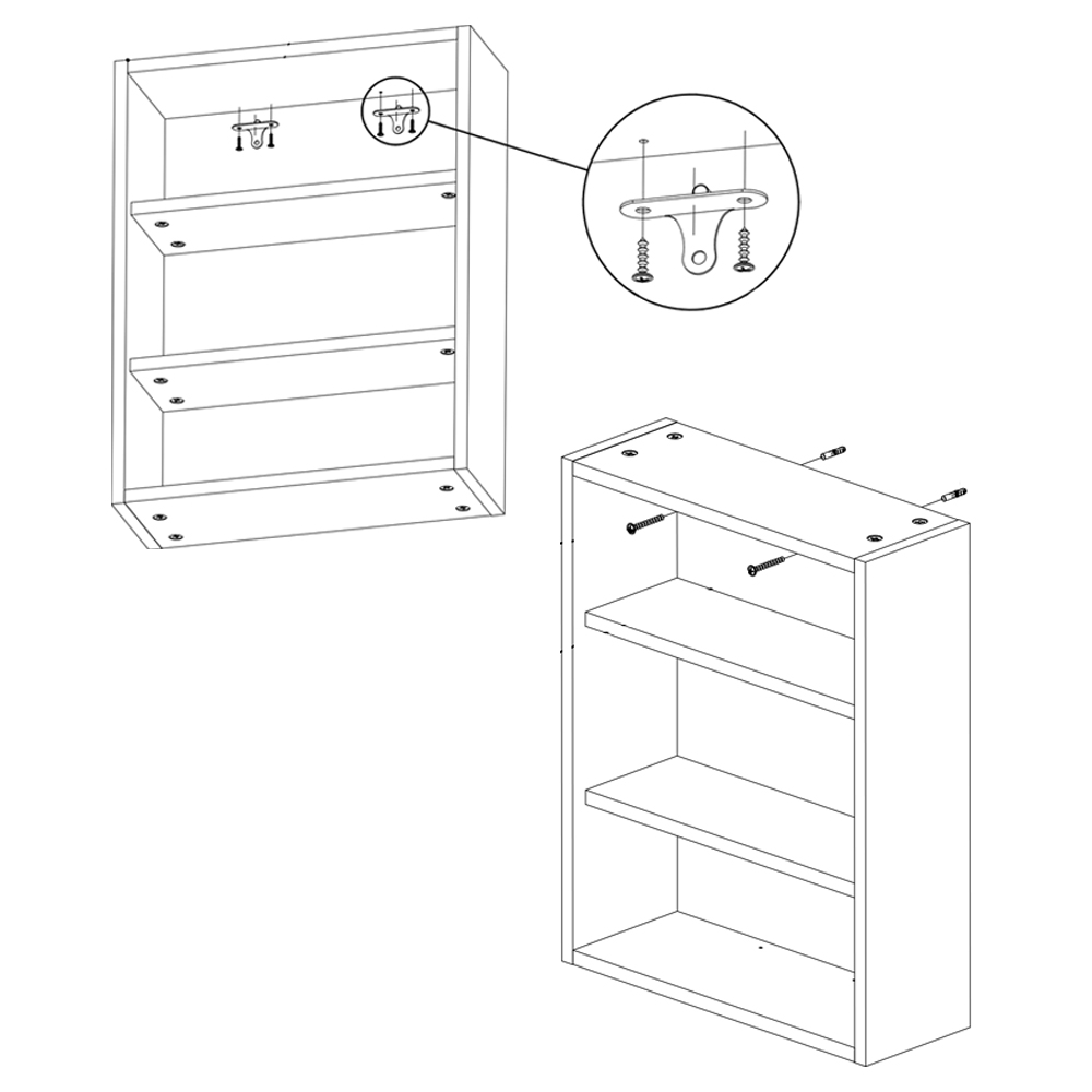 Armário Para Banheiro 1 Porta Com Espelho B85 Branco Montana NOVAM