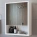 Armário Para Banheiro 1 Porta Com Espelho B85 Branco NOVAM