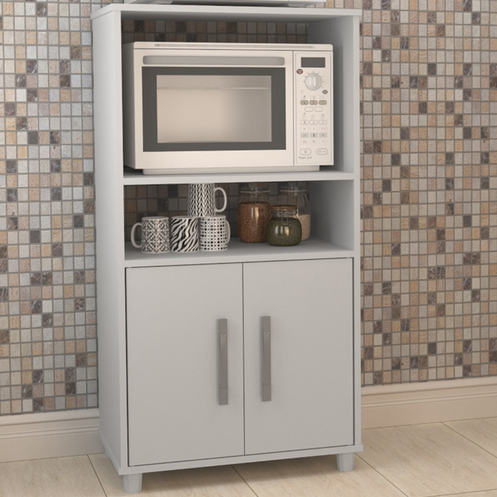 Balcão 2 Portas Para Cozinha B02 Branco NOVAM