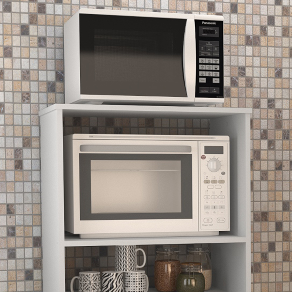 Balcão 2 Portas Para Cozinha B02 Branco NOVAM
