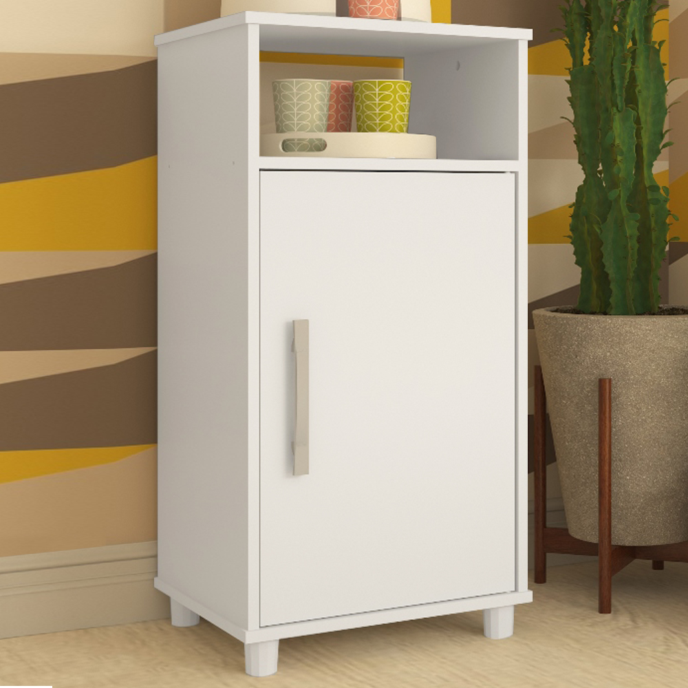 Balcão Multiuso 1 Nicho e 1 Porta B01 Branco NOVAM