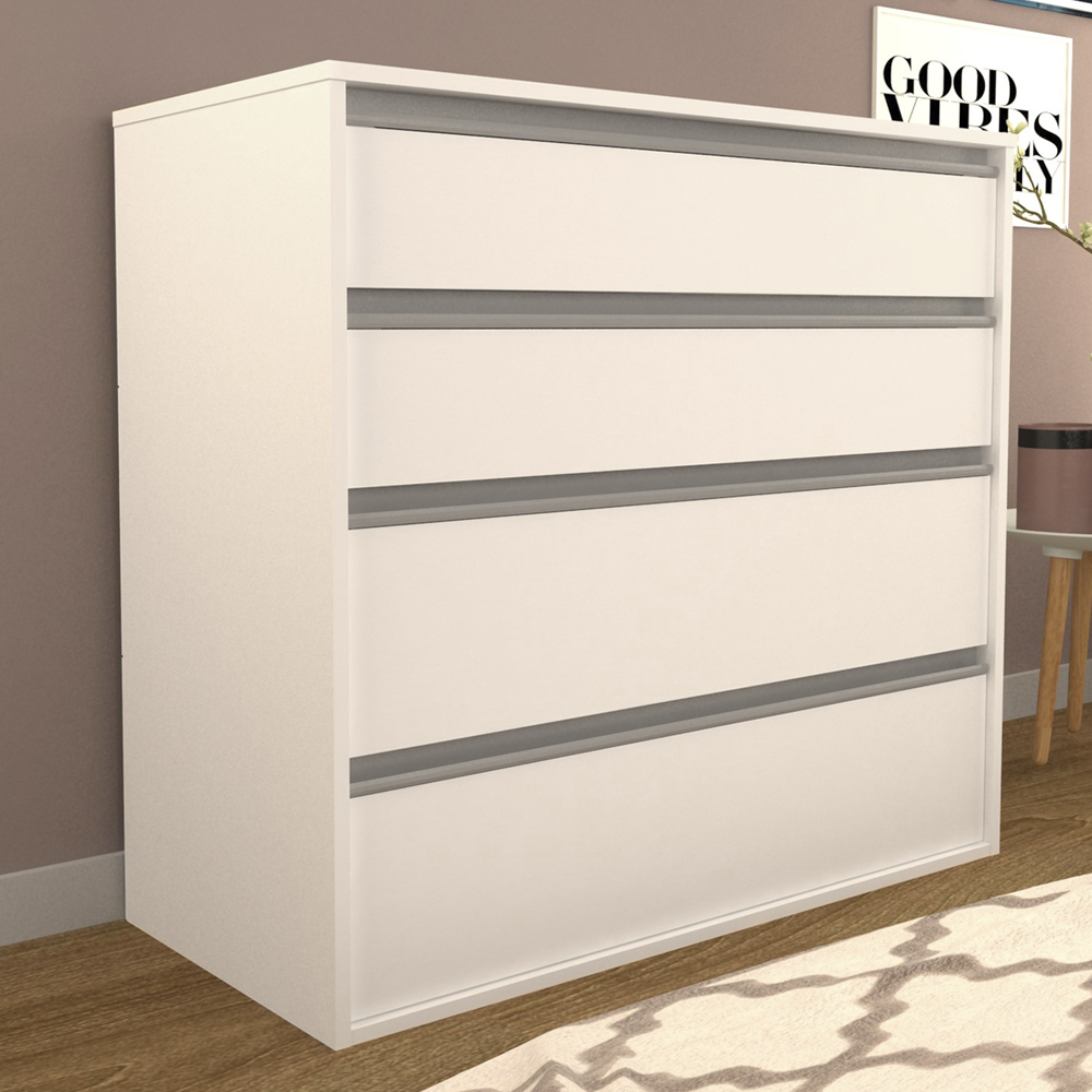 Comoda 4 Gavetas CO19 Branco NOVAM