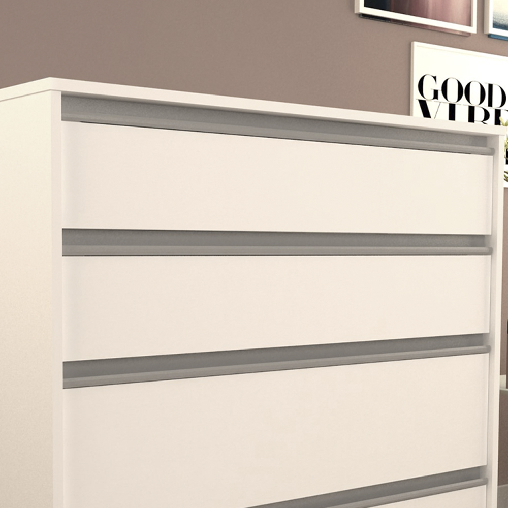Comoda 4 Gavetas CO19 Branco NOVAM