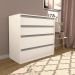 Comoda 4 Gavetas CO19 Branco NOVAM