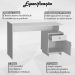Escrivaninha Mesa Escritorio 1 Porta e 1 Gaveta B33 Branco NOVAM