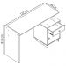 Escrivaninha Mesa Escritorio 1 Porta e 1 Gaveta B33 Branco NOVAM