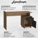 Escrivaninha Mesa Escritorio 1 Porta e 1 Gaveta B33 Mell Preto NOVAM