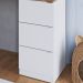Escrivaninha Mesa Escritorio Cavalete 3 Gavetas B62 Mell Branco NOVAM
