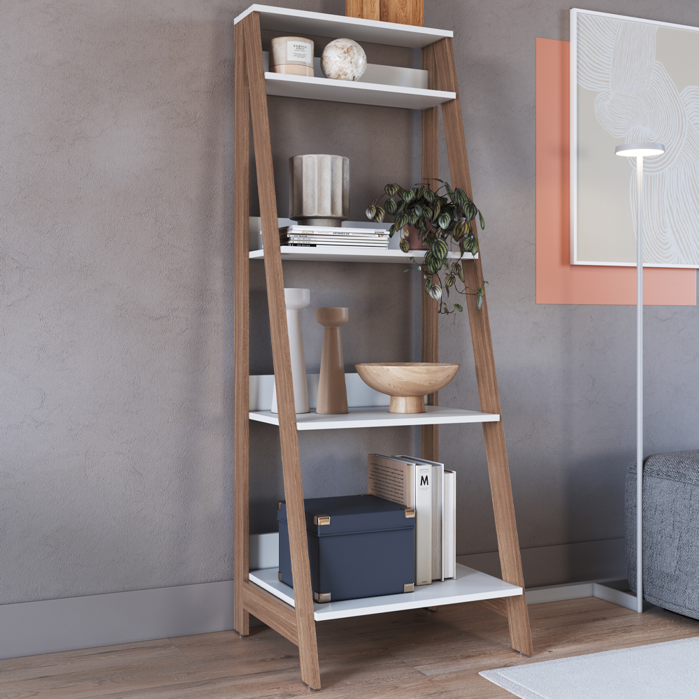 Estante Multiuso 4 Prateleiras B81 Branco Montana NOVAM