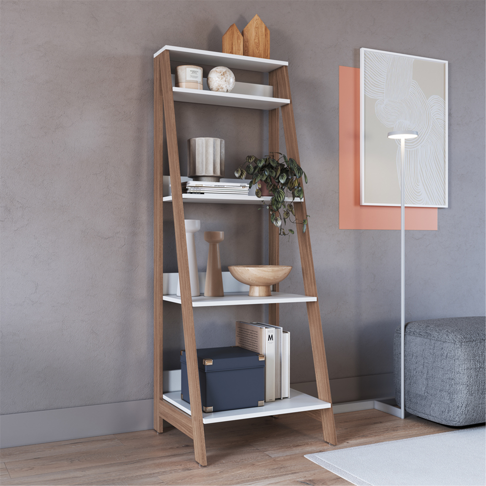 Estante Multiuso 4 Prateleiras B81 Branco Montana NOVAM