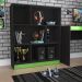 Estante Para Escritorio Gamer B25 Preto Verde NOVAM