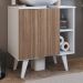 Gabinete Para Banheiro 01 Porta e 4 Nichos B86 Branco Montana NOVAM