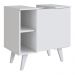 Gabinete Para Banheiro 01 Porta e 4 Nichos B86 Branco NOVAM