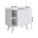 Gabinete Para Banheiro 01 Porta e 4 Nichos B86 Branco NOVAM