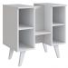 Gabinete Para Banheiro 01 Porta e 4 Nichos B86 Branco NOVAM