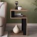 Mesa Lateral De Apoio 2 Prateleiras B74 Montana Preto NOVAM