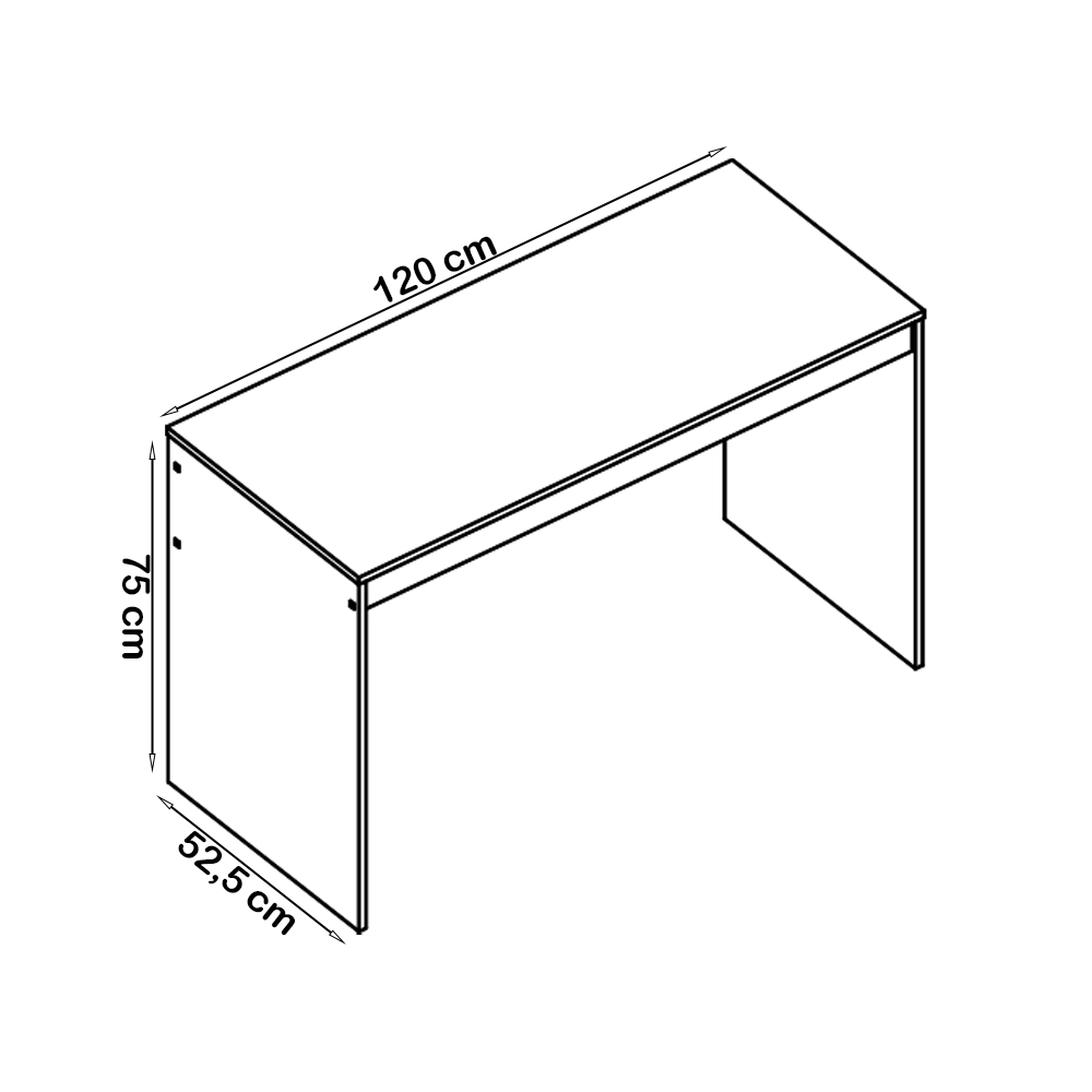 Mesa Para Escritorio Gamer B23 Branco NOVAM