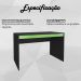 Mesa Para Escritorio Gamer B23 Preto Verde NOVAM