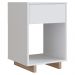Mesa de Cabeceira 1 Gaveta e 1 Nicho B88 Branco Montana NOVAM