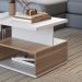 Mesa de Centro 1 Nicho E 1 Prateleira B92 Branco Montana NOVAM