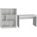Mesa e Estante Para Escritorio Gamer B28 Branco NOVAM