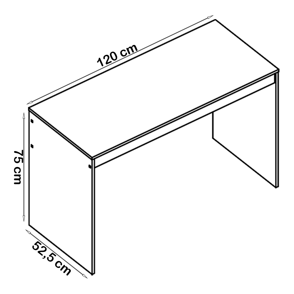 Mesa e Gaveteiro 3 Gavetas Para Escritorio Gamer B29 Branco NOVAM