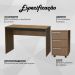 Mesa e Gaveteiro 3 Gavetas Para Escritorio Gamer B29 Mell Preto NOVAM
