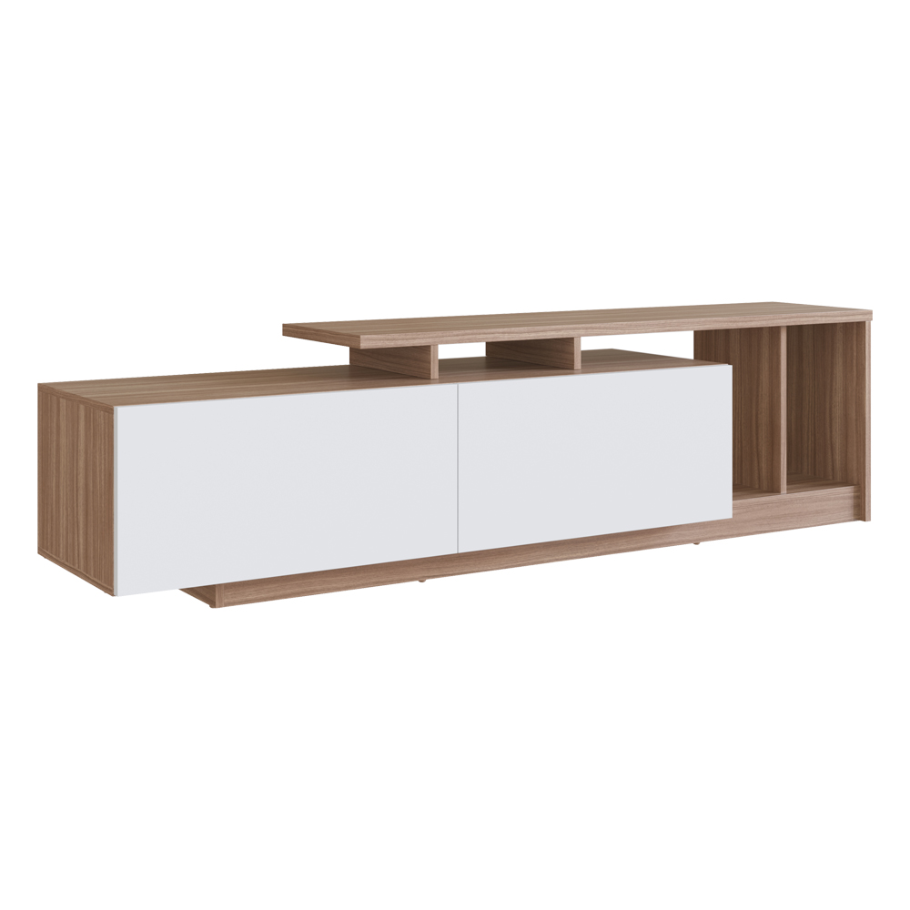 Rack Bancada Para TV 50 Pol 2 Portas B91 Montana Branco NOVAM