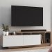Rack Bancada Para TV 50 Pol 2 Portas B91 Montana Branco NOVAM