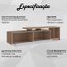 Rack Bancada Para TV 50 Pol 2 Portas B91 Montana Branco NOVAM