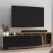 Rack Bancada Para TV 50 Pol 2 Portas B91 Montana Preto NOVAM