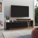 Rack Bancada Para TV 50 Pol 2 Portas B91 Montana Preto NOVAM