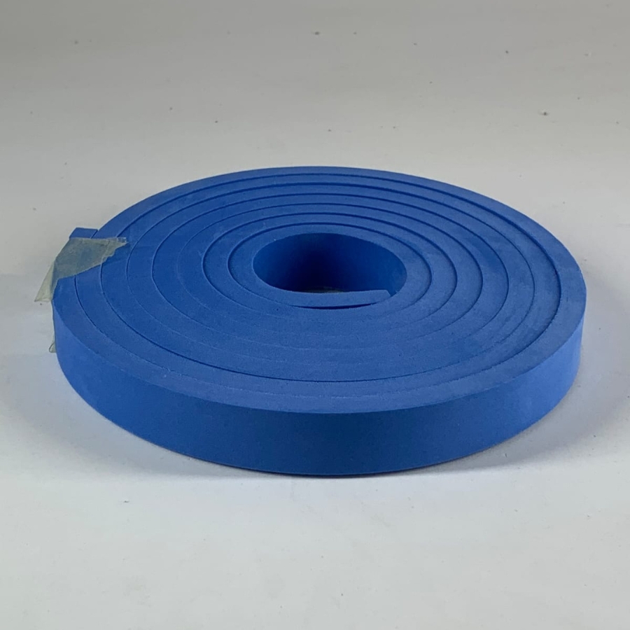 Eva Rodape Acabamento Ripado 2cm Autocolante Azul 2,5m